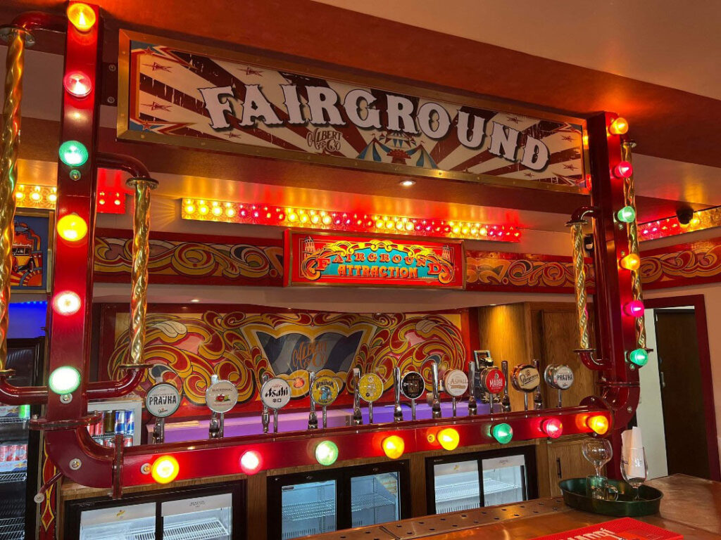 Fairground, a bar in Southwater in Telford. A venue you could take a date to in Shropshire