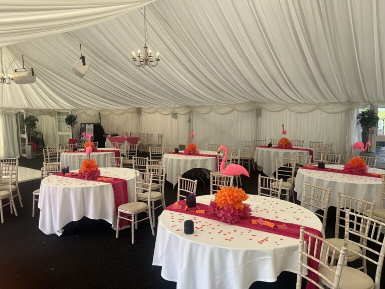 Set up for singles event Shropshire