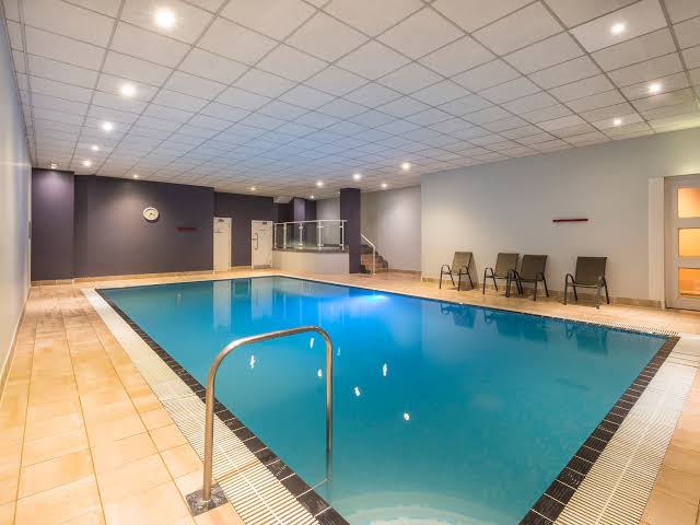 Swimming pool inside Mercure Telford