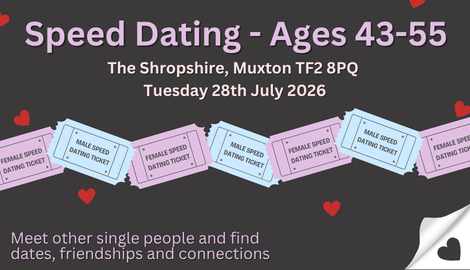 Speed Dating 43-55 in Shropshire