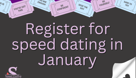 Register for speed dating in Shropshire in January