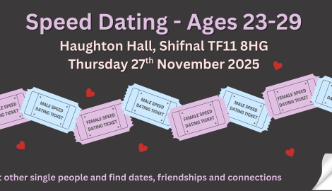 Speed Dating Shropshire 23-29 Speed Dating 23-29 in Shropshire