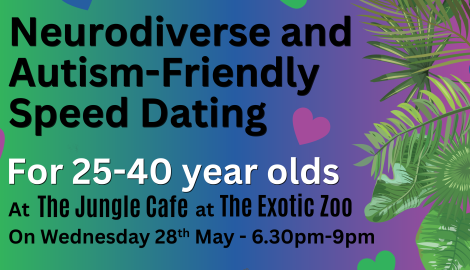 Neurodiverse and Autism Friendly Speed Dating utism-friendly and neurodiverse dating in Shropshire in May 2025