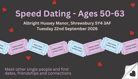 Speed Dating 50-63 in Shrewsbury