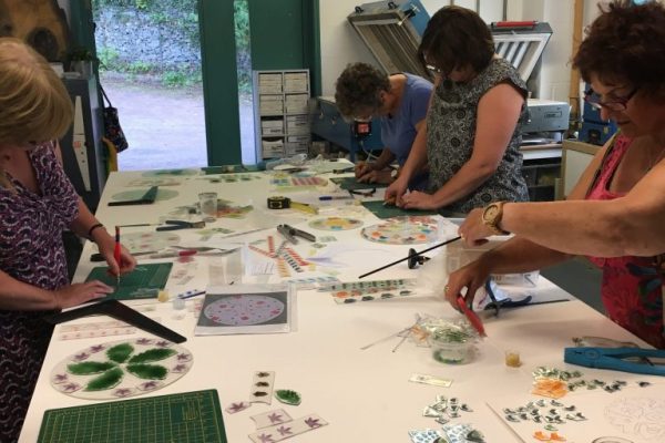 Kinki Glass, people making fused glass art in Ironbridge in Shropshire