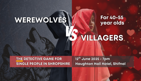 A singles games night in Shifnal Shropshire for 40-55 year olds